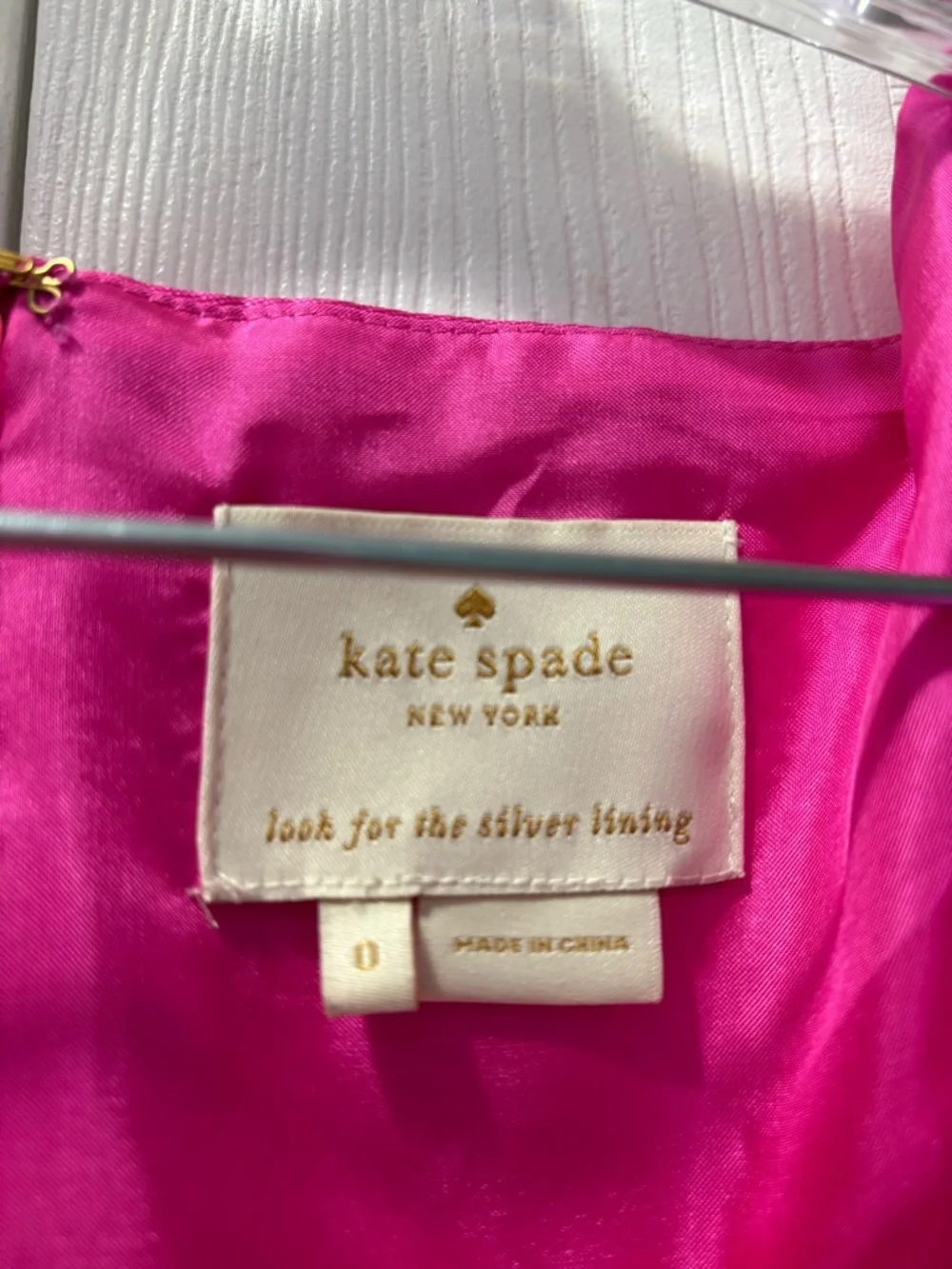 Kate Spade hot pink cupcake dress size 0
